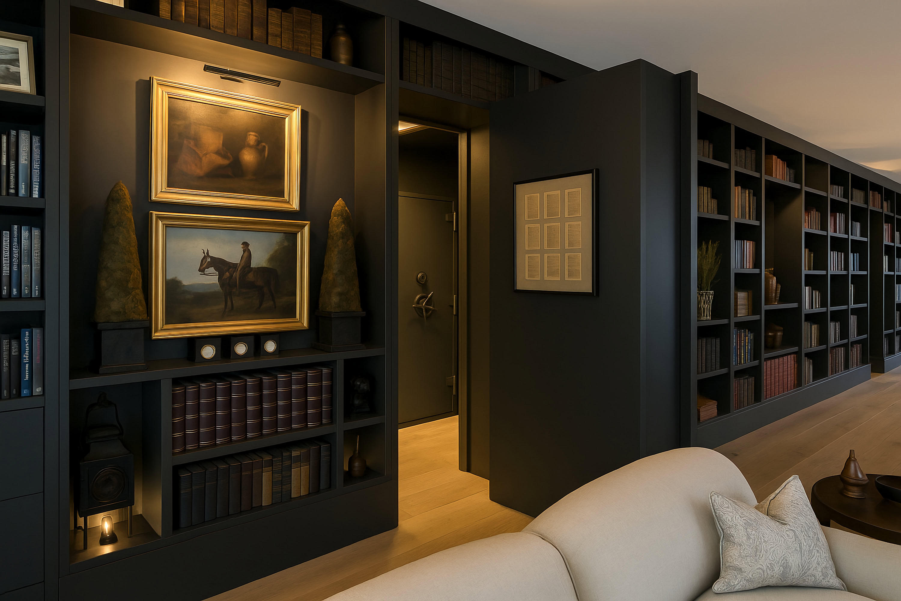 Dallas luxury home with a concealed safe room and discreet security upgrades.