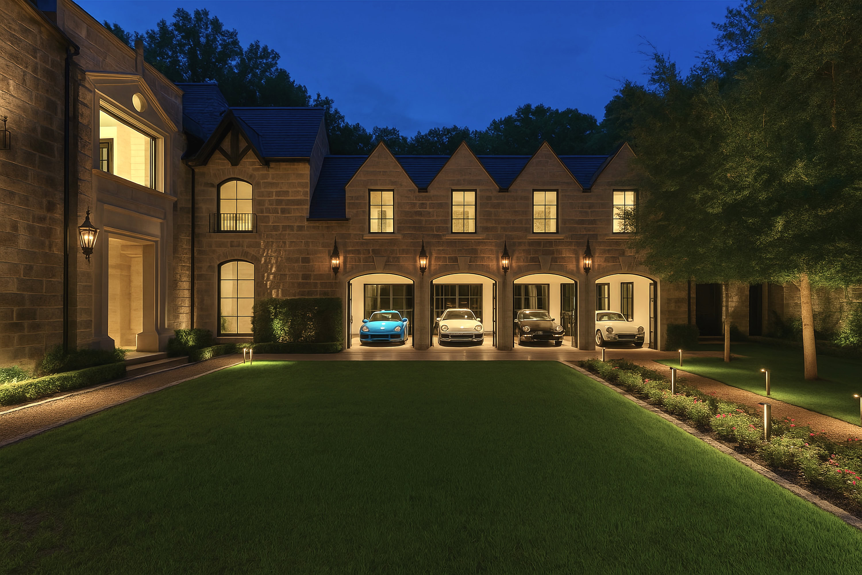 Dallas Luxury Estate with Car Showroom
